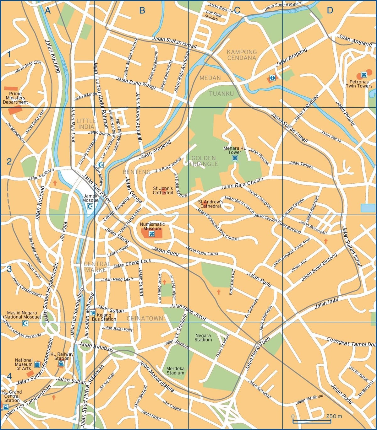 Kuala Lumpur (KL) stratenplan